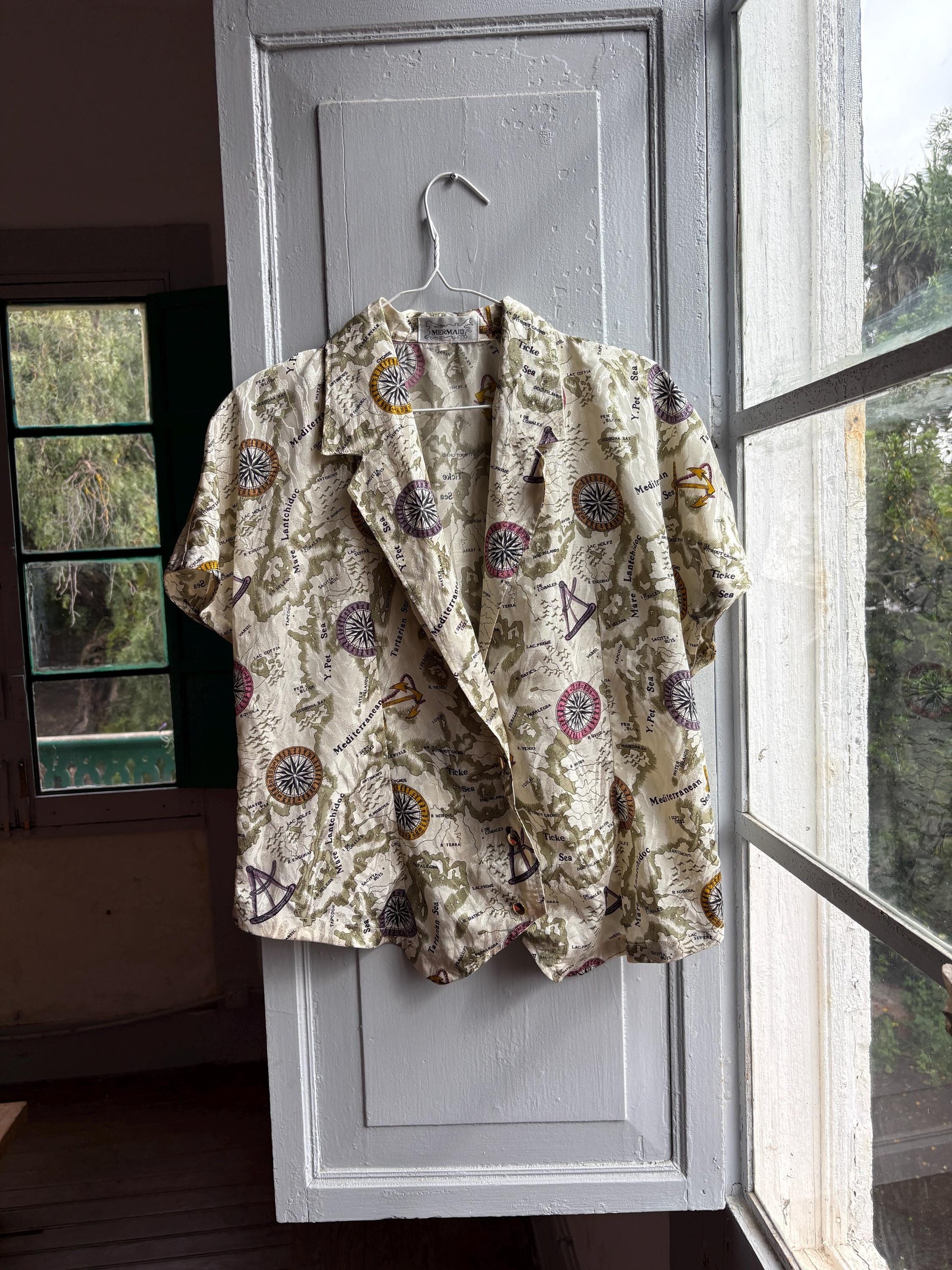 Vintage Nautical Map Blouse — additional view 8
