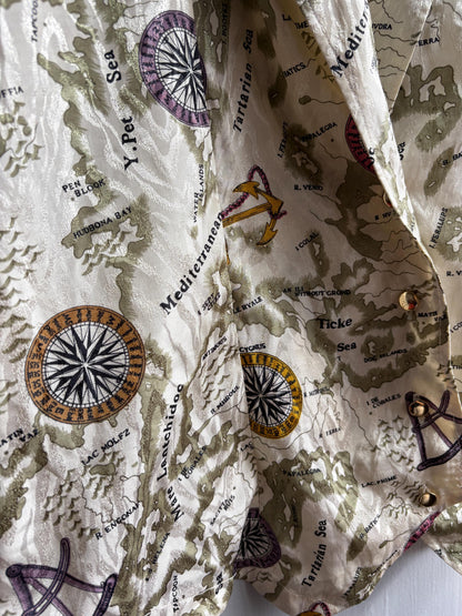 Vintage Nautical Map Blouse — additional view 11