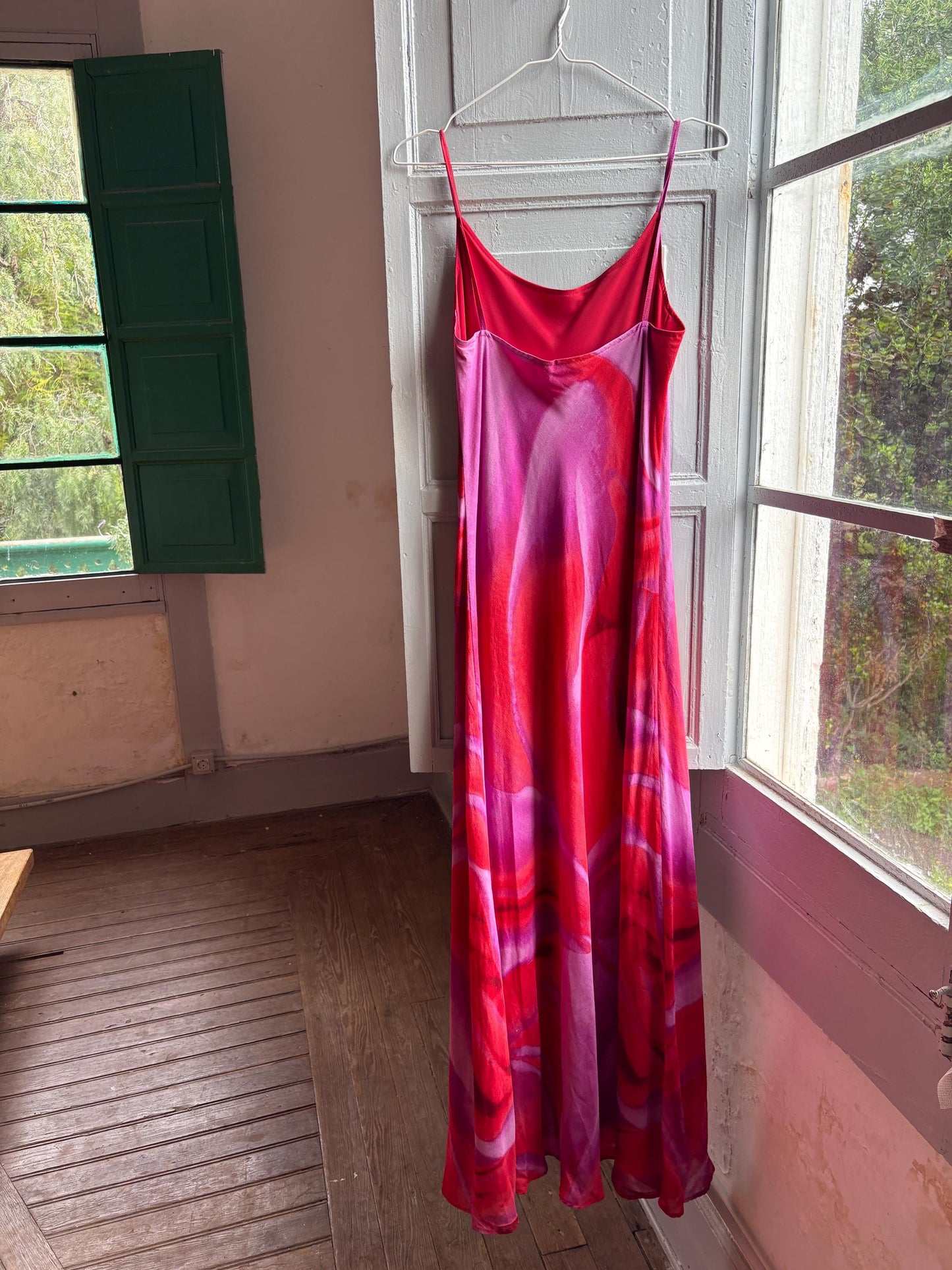 Vintage Olivier Strelli Maxi Dress, Abstract Print — additional view 12