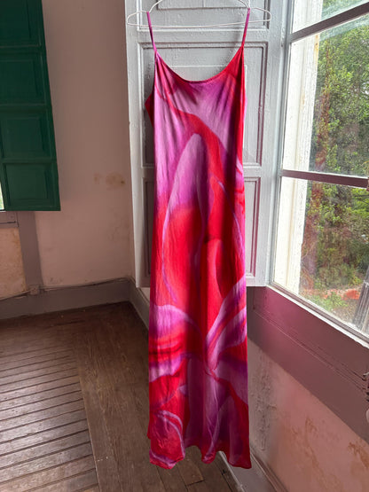 Vintage Olivier Strelli Maxi Dress, Abstract Print — detail