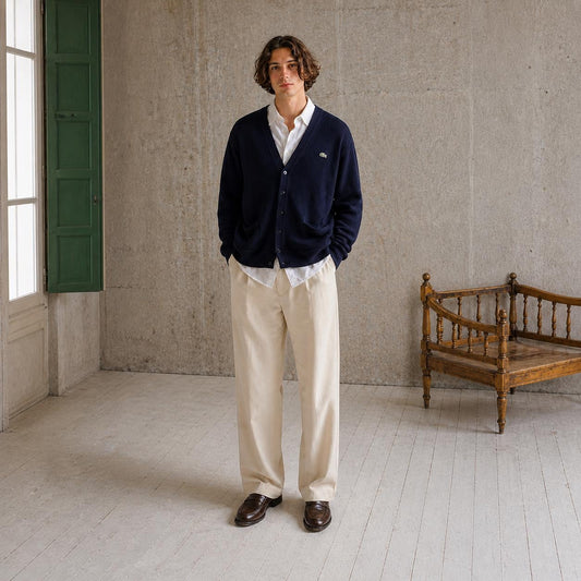 Navy Blue Vintage Lacoste Cardigan