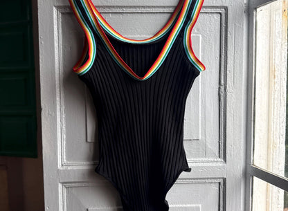 Vintage Rainbow Pop Bodysuit — additional view 7