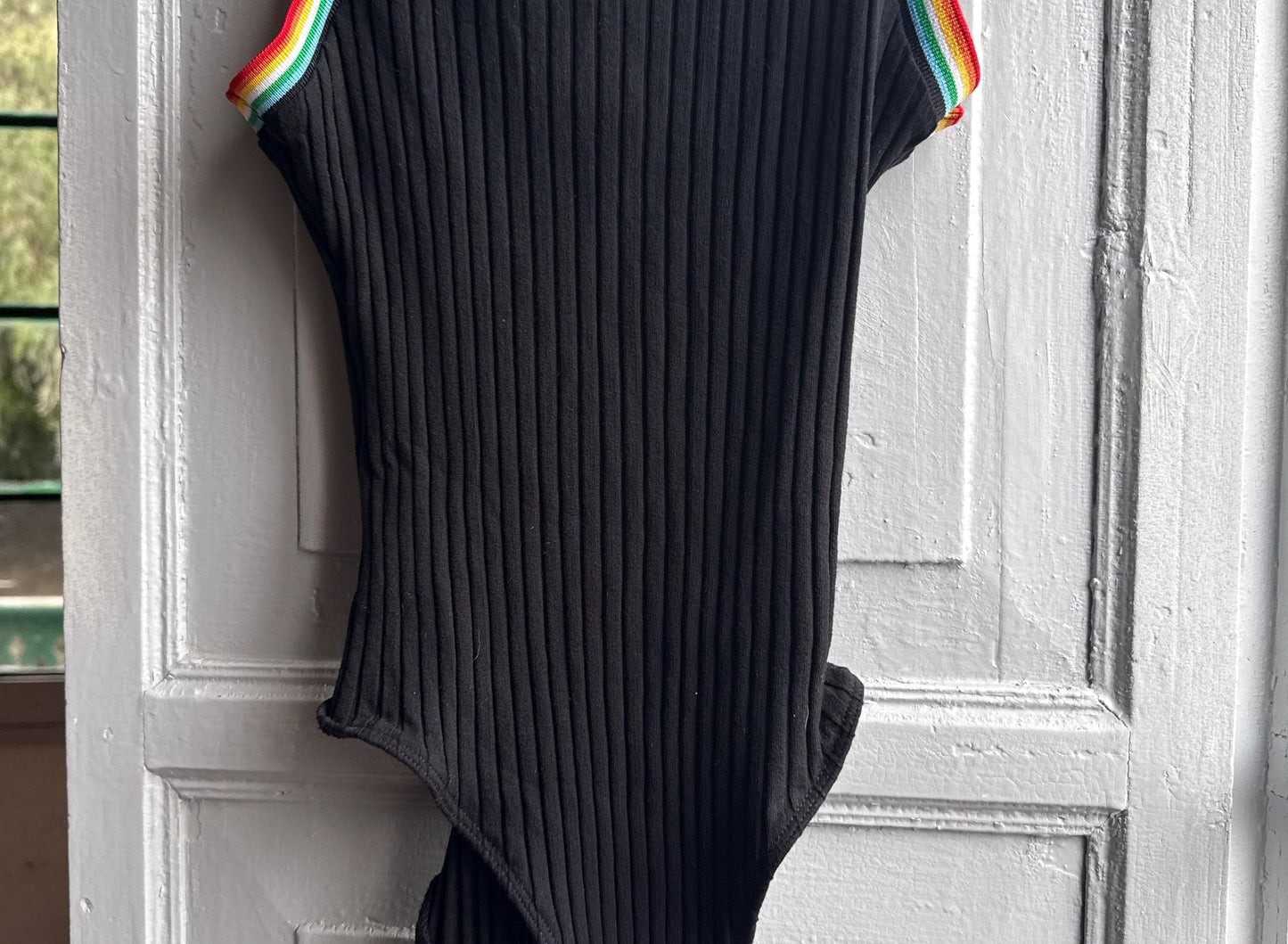 Vintage Rainbow Pop Bodysuit — detail