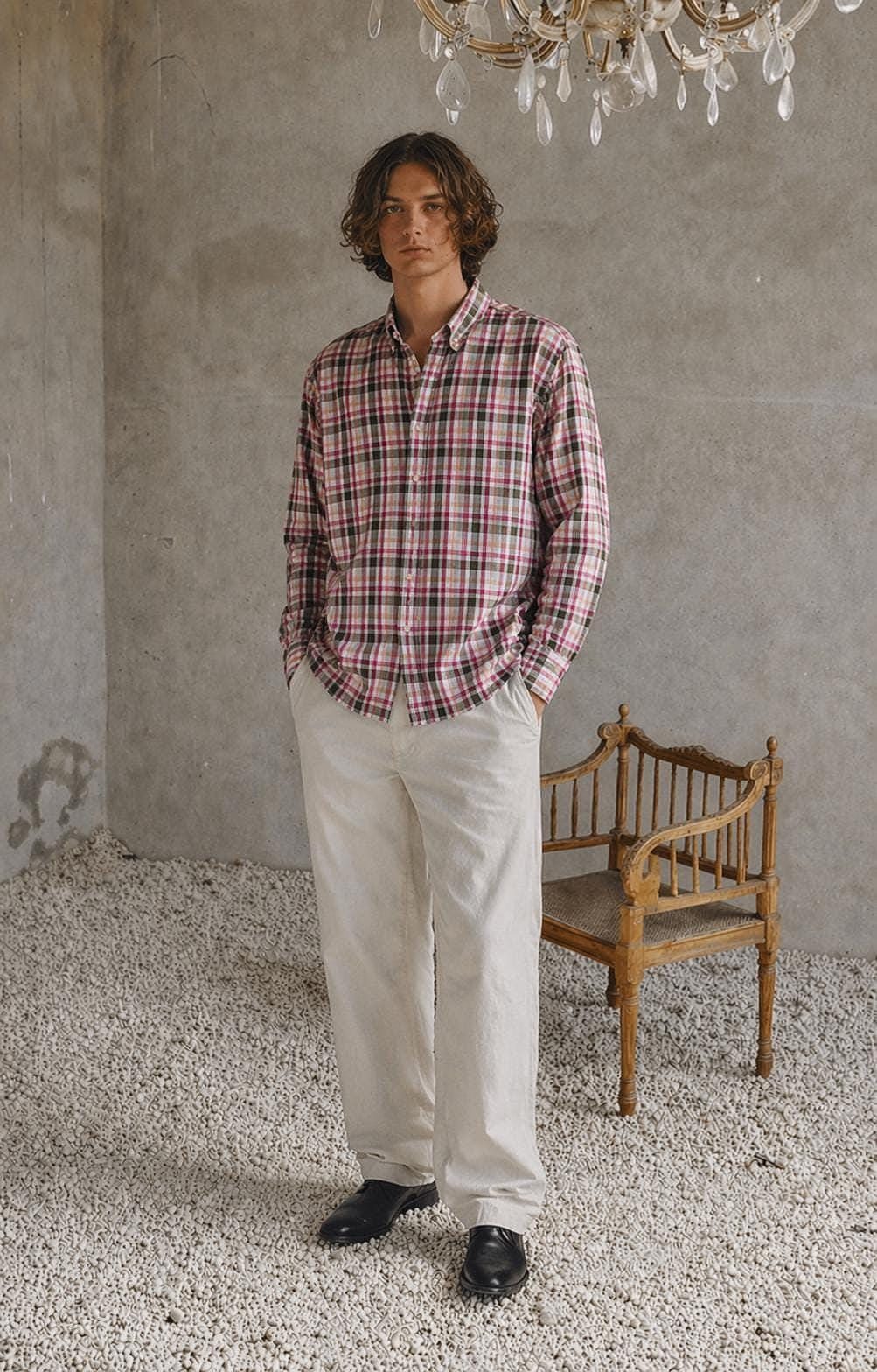 Hugo Boss Plaid Cotton Button-Up Shirt