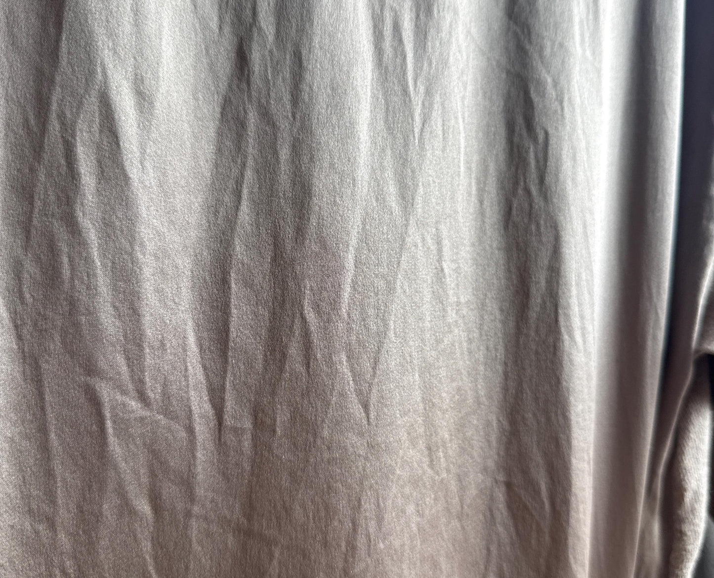 Taupe Silk Shirt for Elegant Office Wear — additional view 5