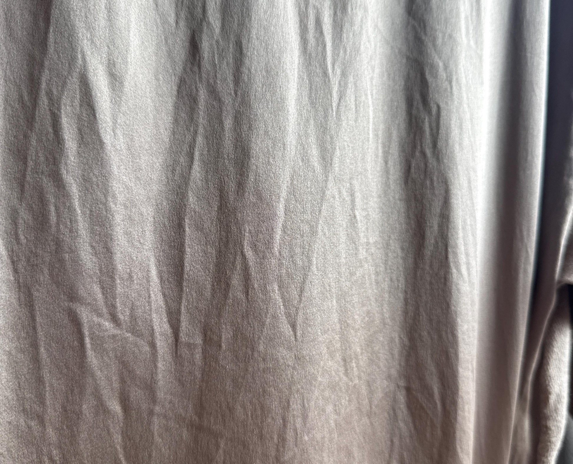 Taupe Silk Shirt for Elegant Office Wear — additional view 5