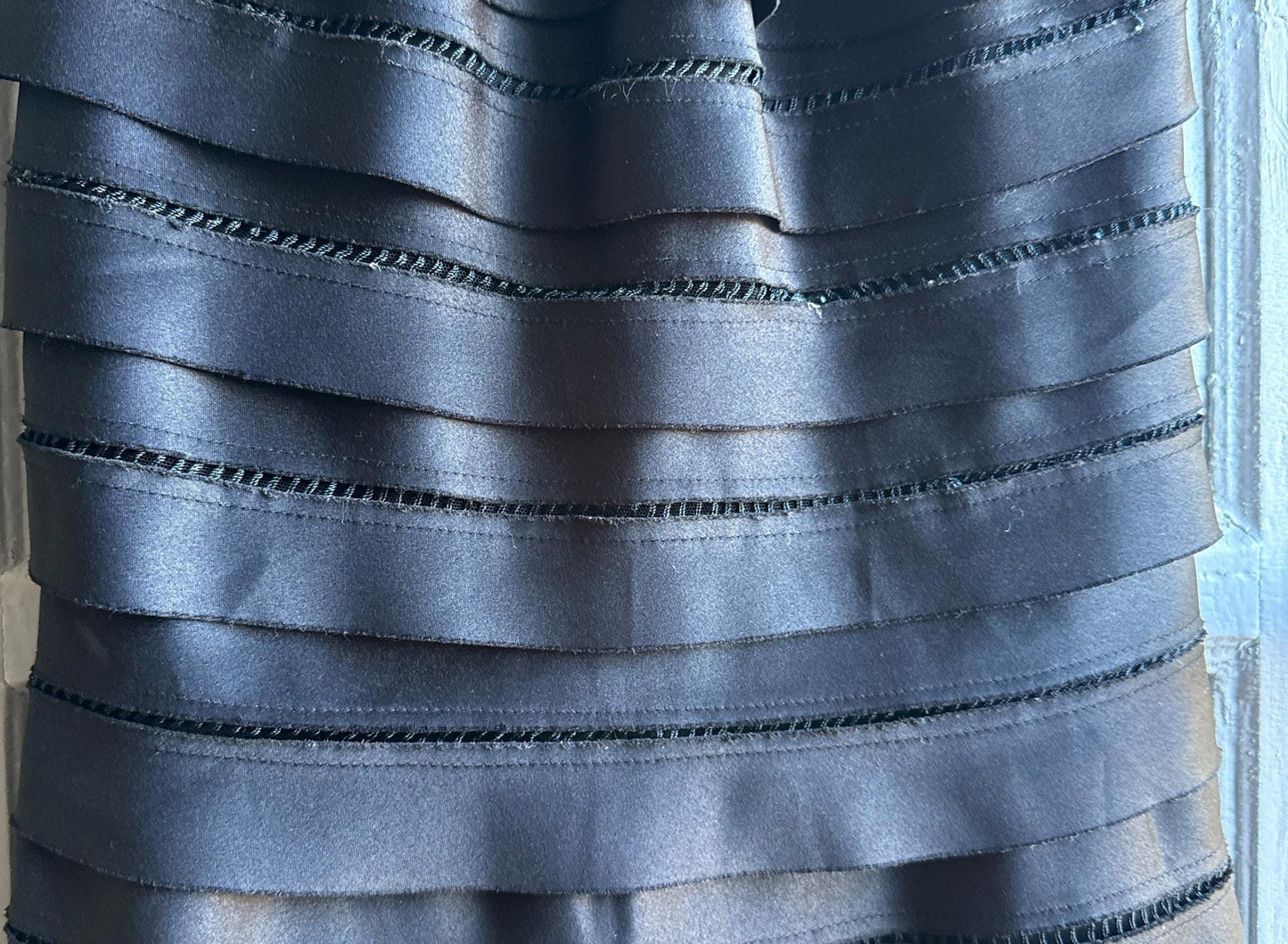 BCBG Max Azria Black Satin Cocktail Dress — additional view 5