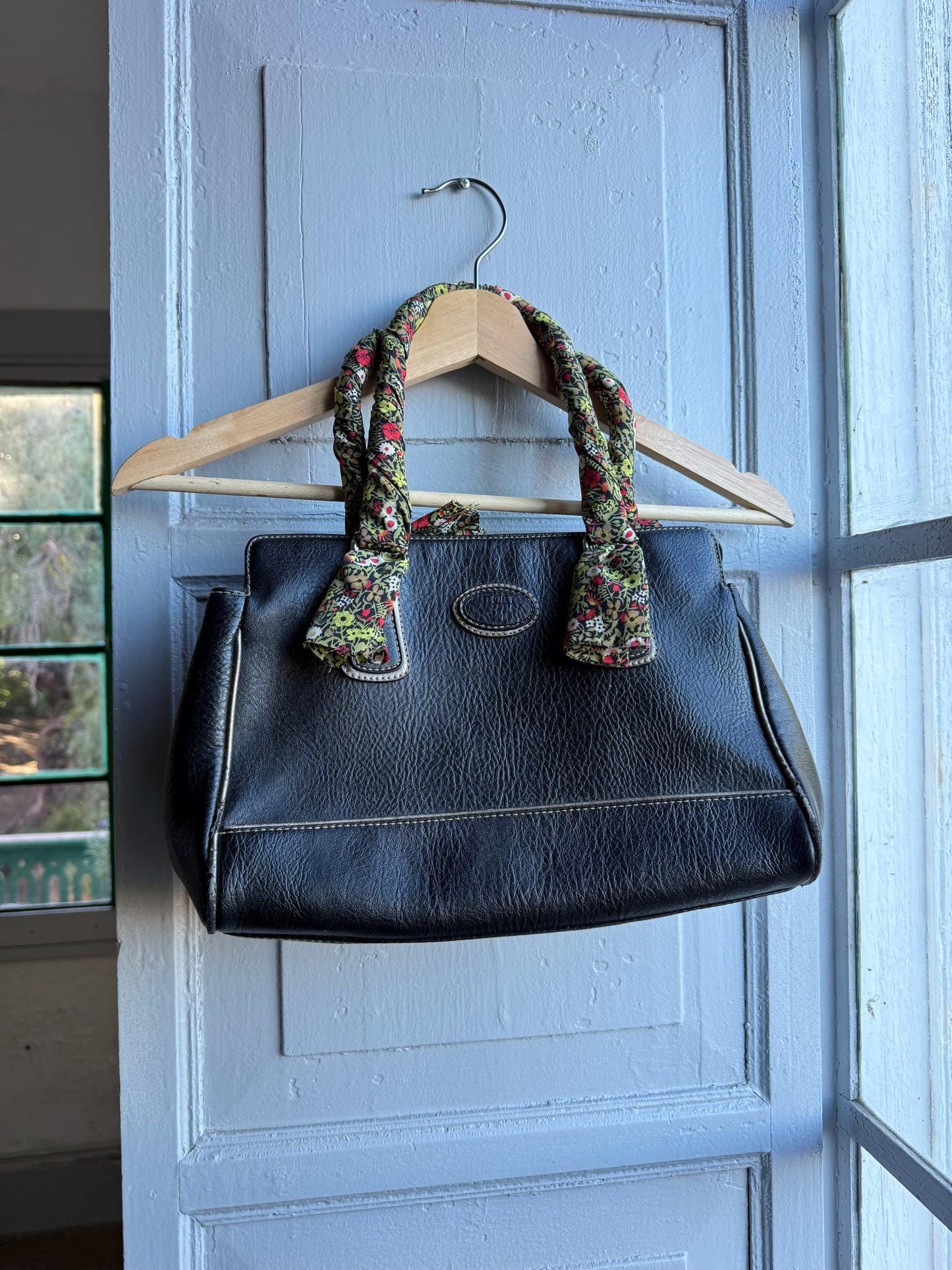 Vintage Torrens Handbag, Floral Strap Purse, Boho Chic Everyday Shoulder Bag