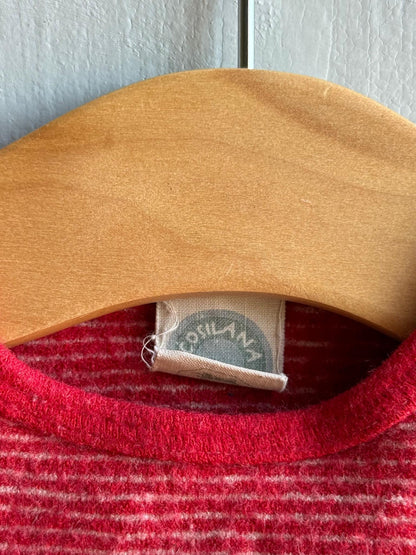 Organic Wool Baby Shirt - Red Stripes — additional view 6
