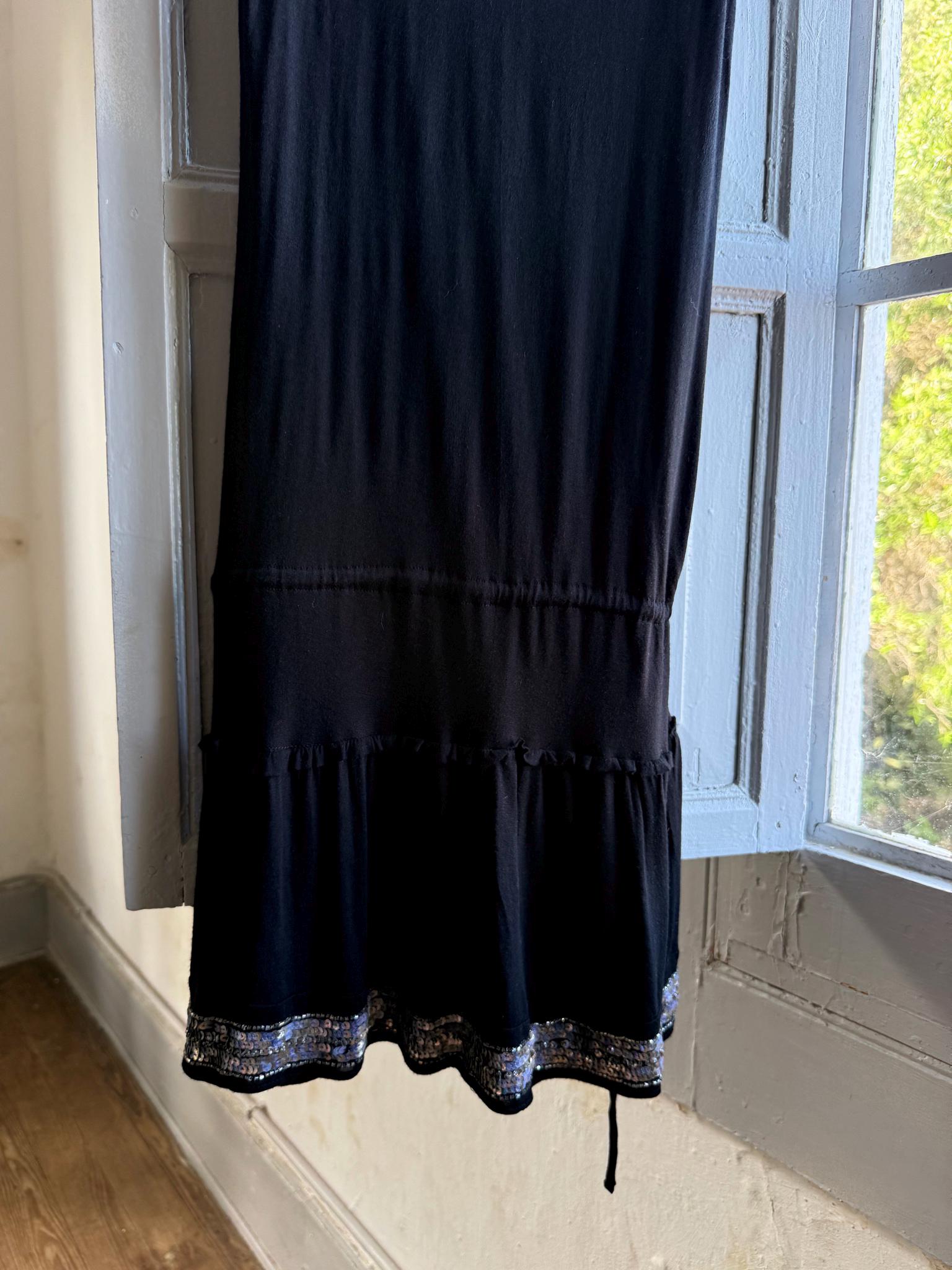 Black Beaded Y2K Slip Dress — additional view 8
