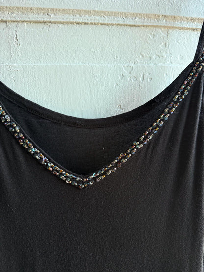 Black Beaded Y2K Slip Dress — additional view 9