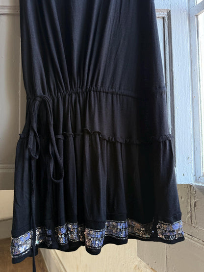 Black Beaded Y2K Slip Dress — additional view 13