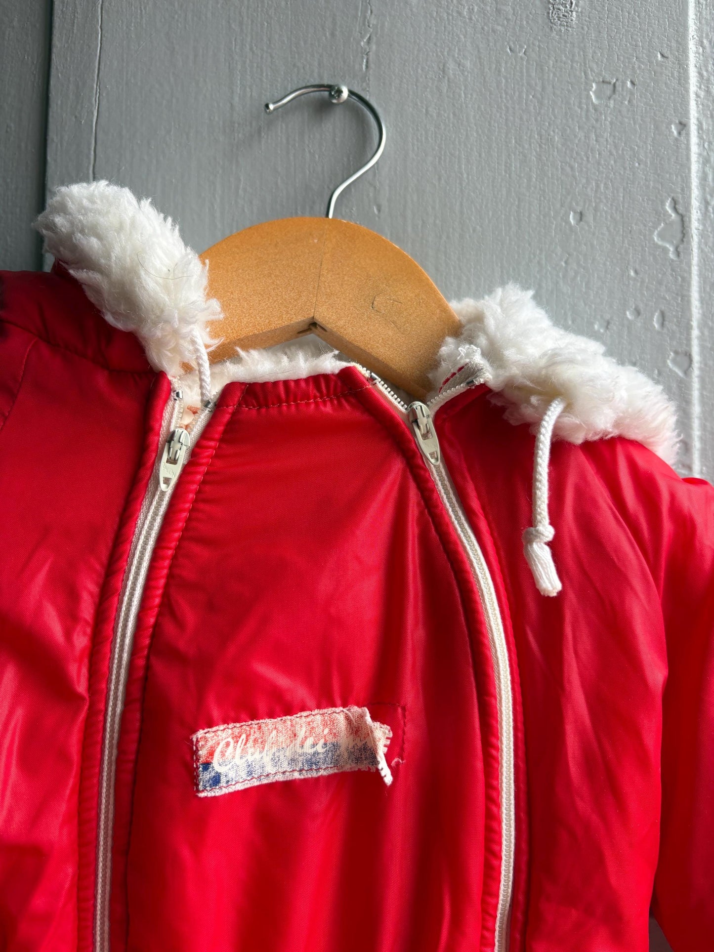 Vintage Italian Red Baby Snowsuit — additional view 13
