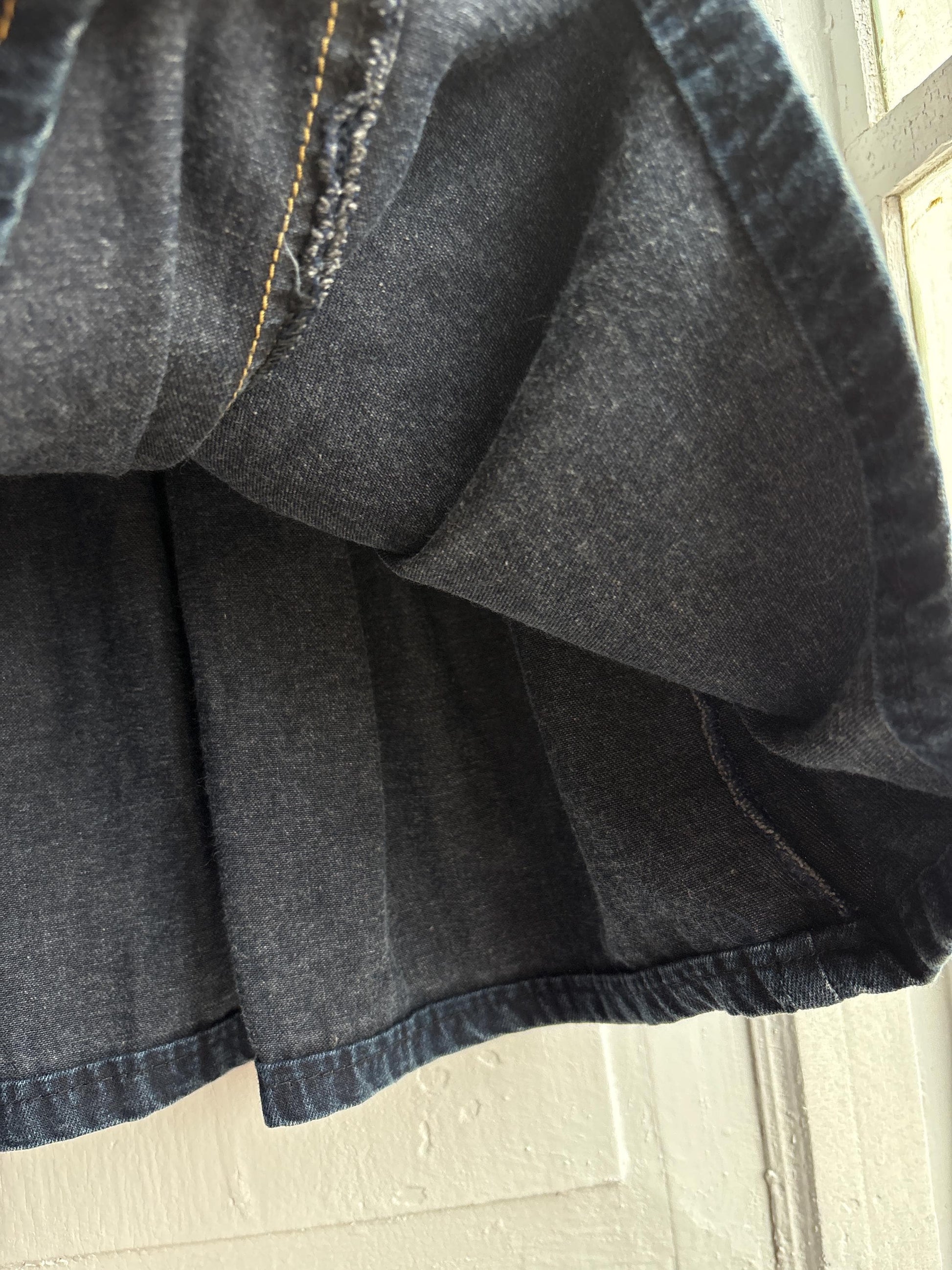 Vintage Denim Cowgirl Skirt For Kids — detail