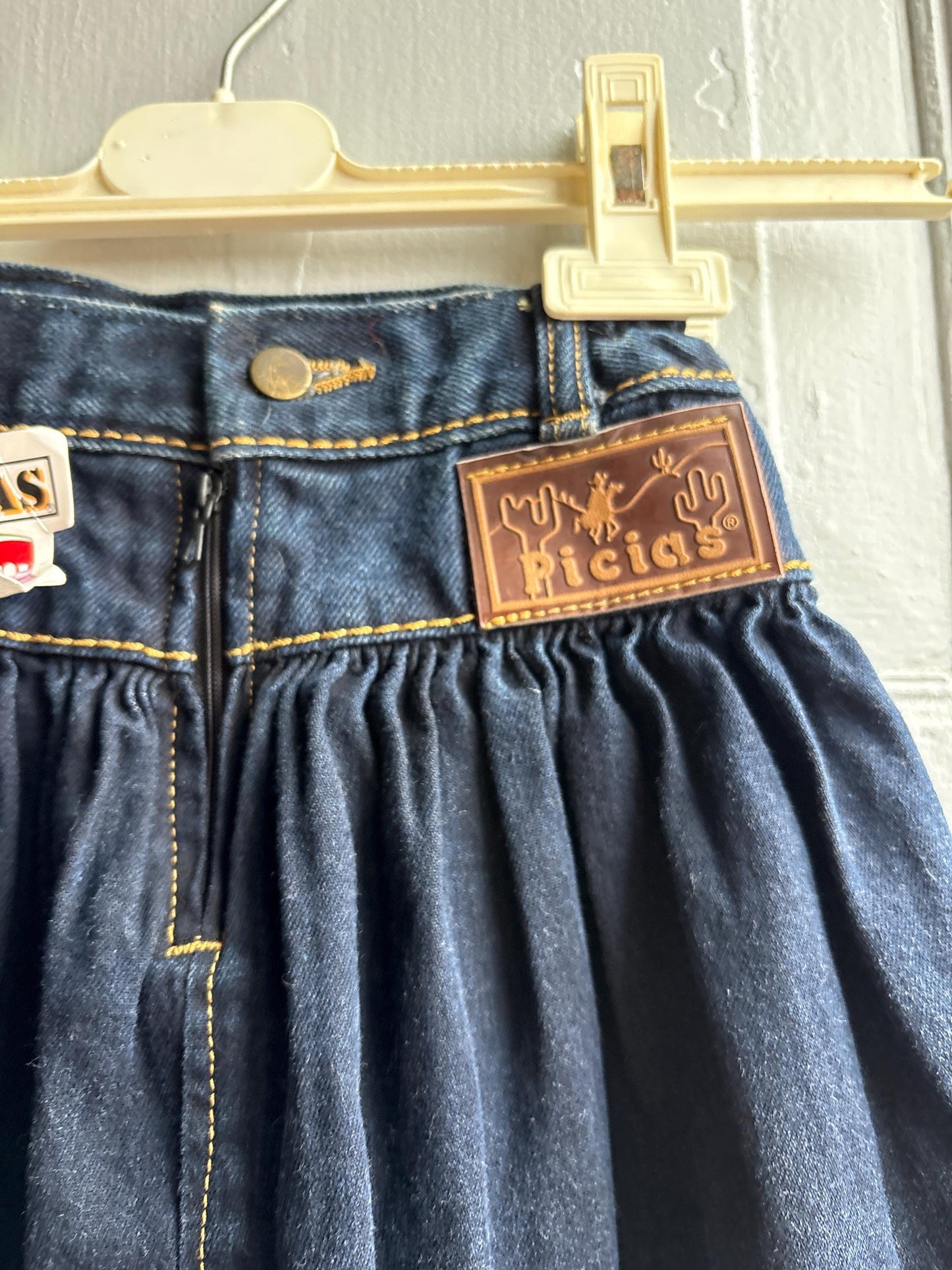 Vintage Denim Cowgirl Skirt For Kids — additional view 5