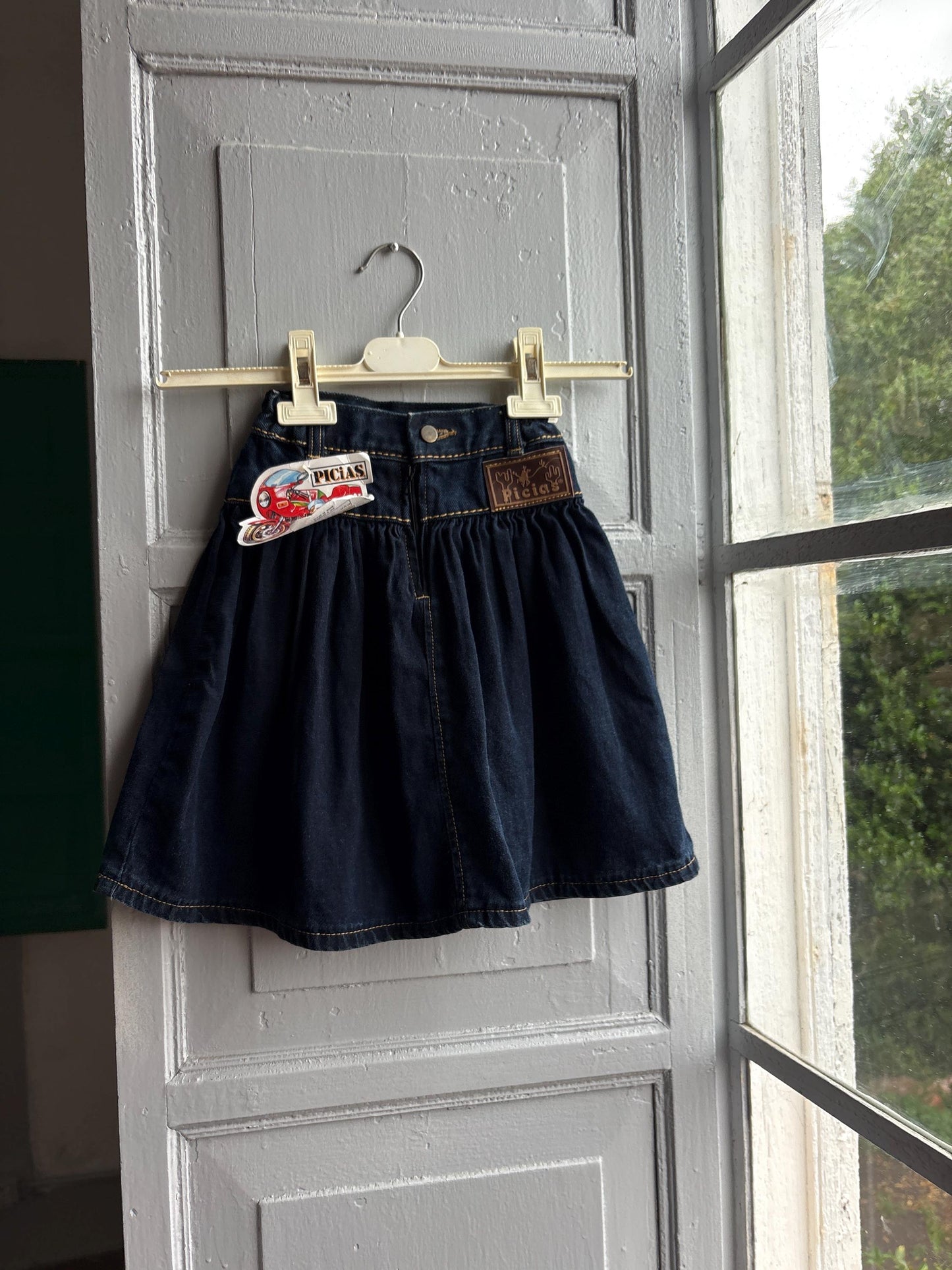 Vintage Denim Cowgirl Skirt For Kids — additional view 13
