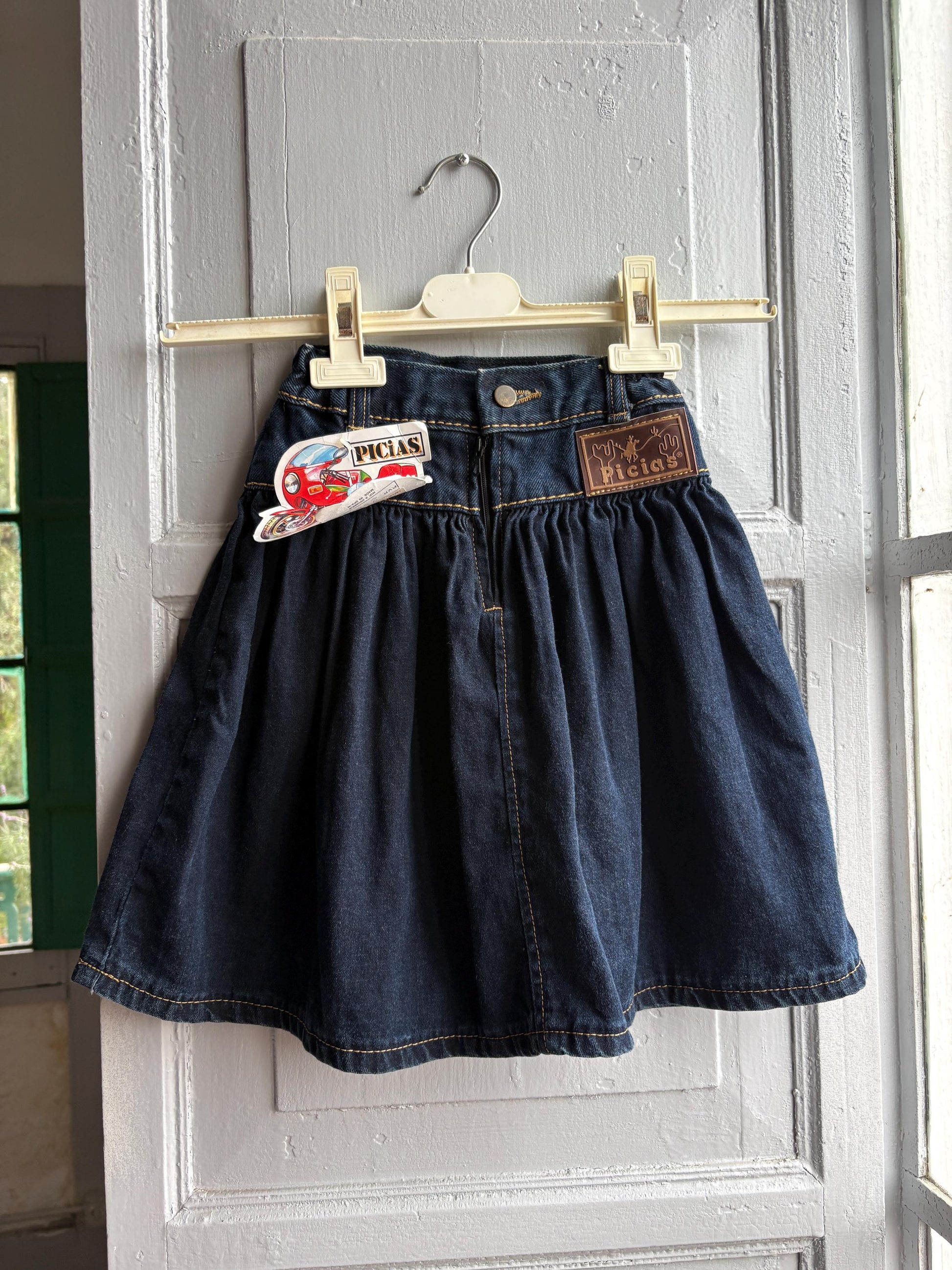 Vintage Denim Cowgirl Skirt For Kids — additional view 9