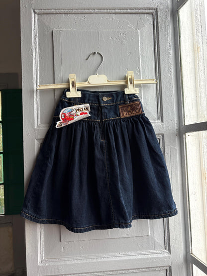 Vintage Denim Cowgirl Skirt For Kids — additional view 8