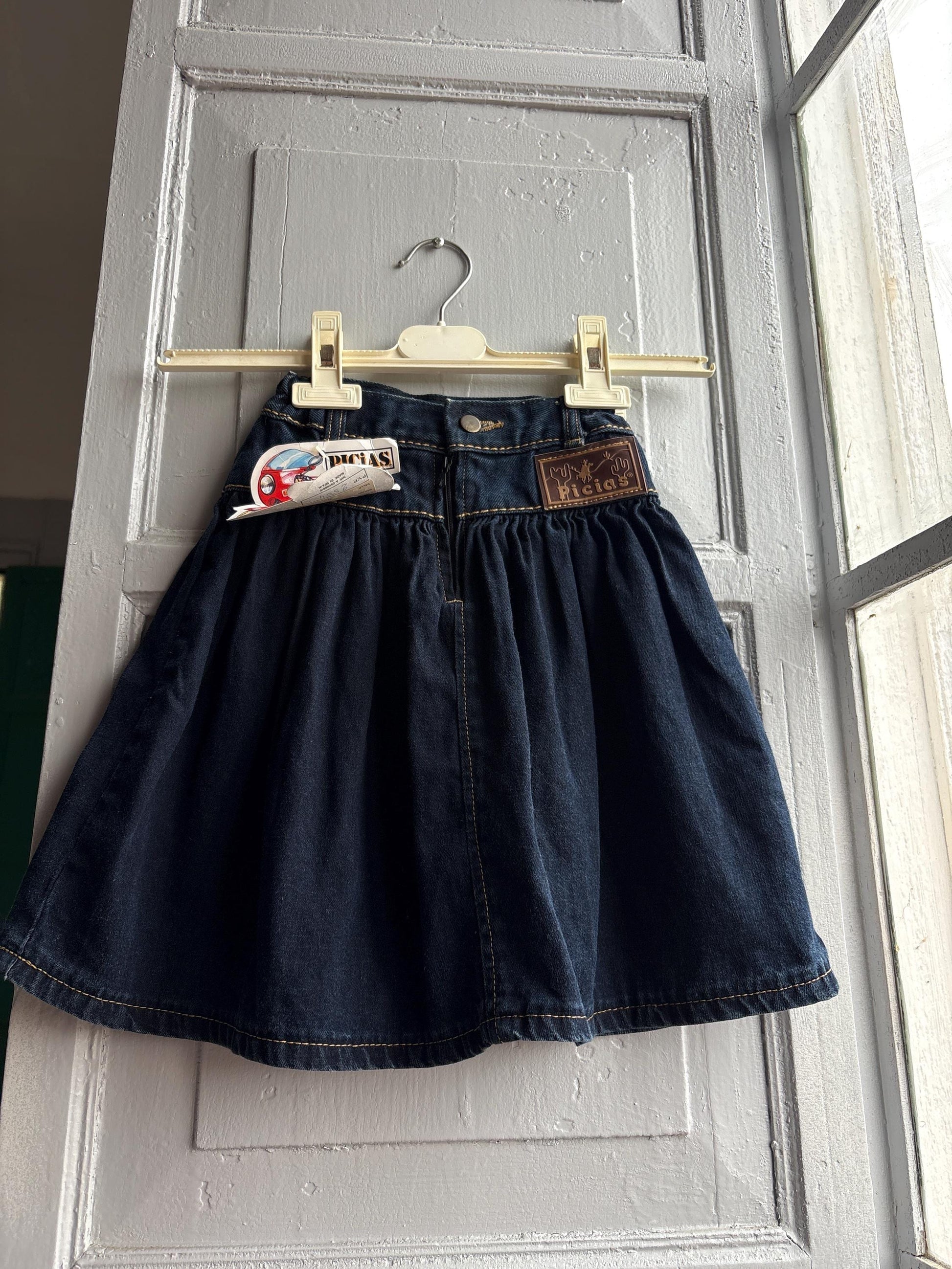 Vintage Denim Cowgirl Skirt For Kids — additional view 10