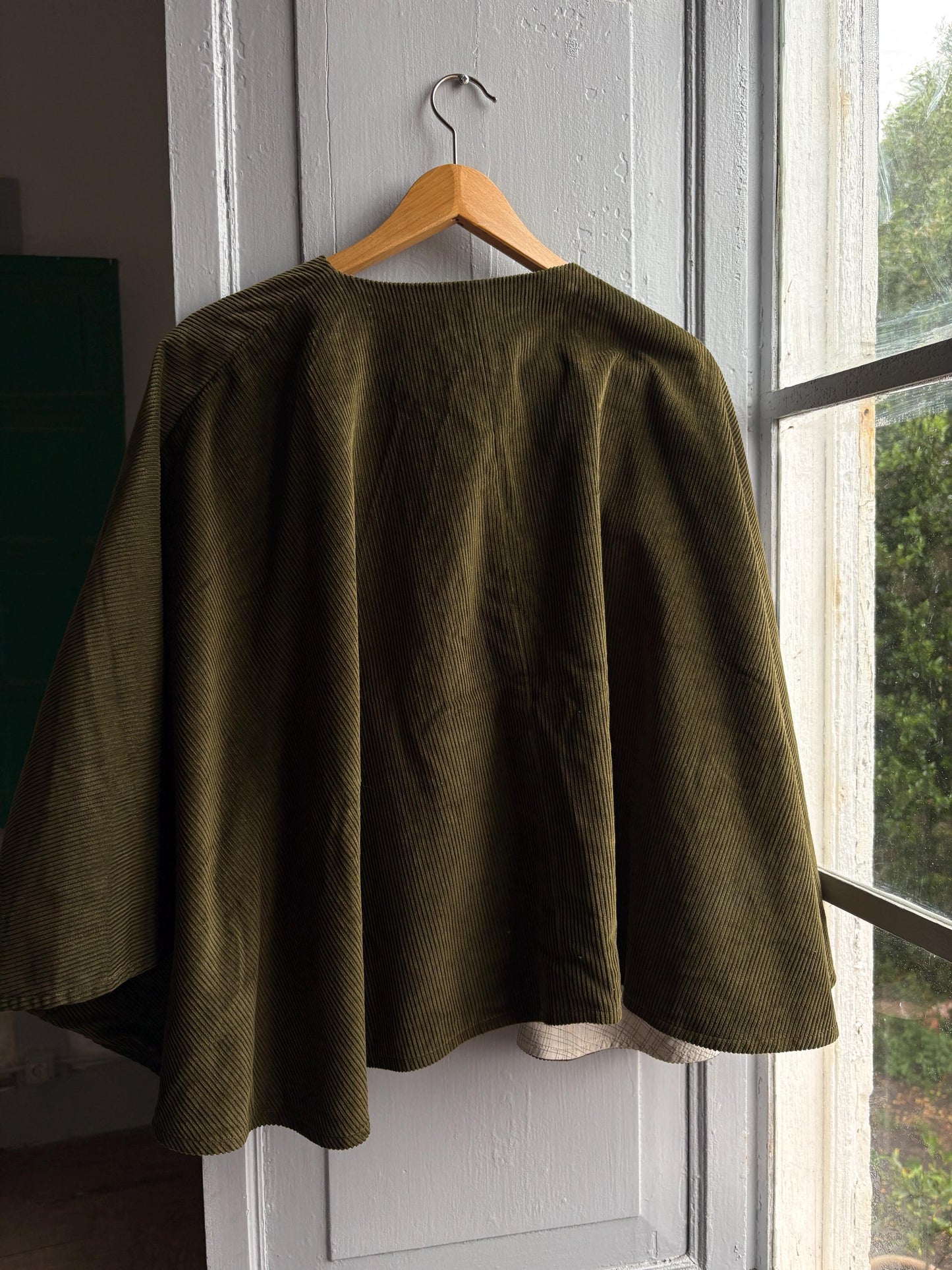 Forest Green Corduroy Poncho, Yoli & Otis, Kids M