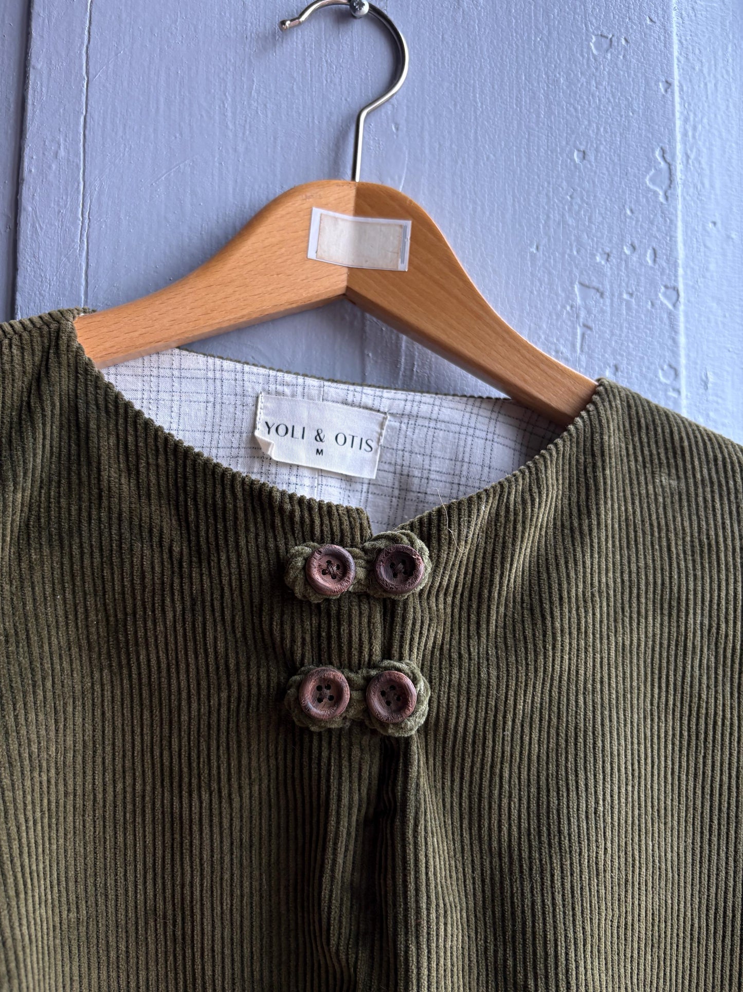 Forest Green Corduroy Poncho, Yoli & Otis, Kids M
