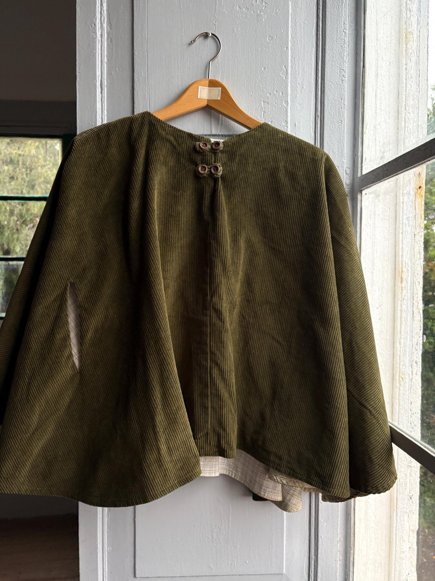 Forest Green Corduroy Poncho, Yoli & Otis, Kids M