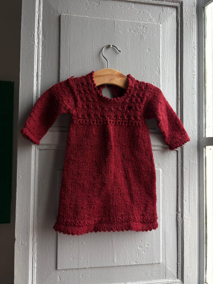 Heirloom Knit Baby Girl Dress — fabric close-up