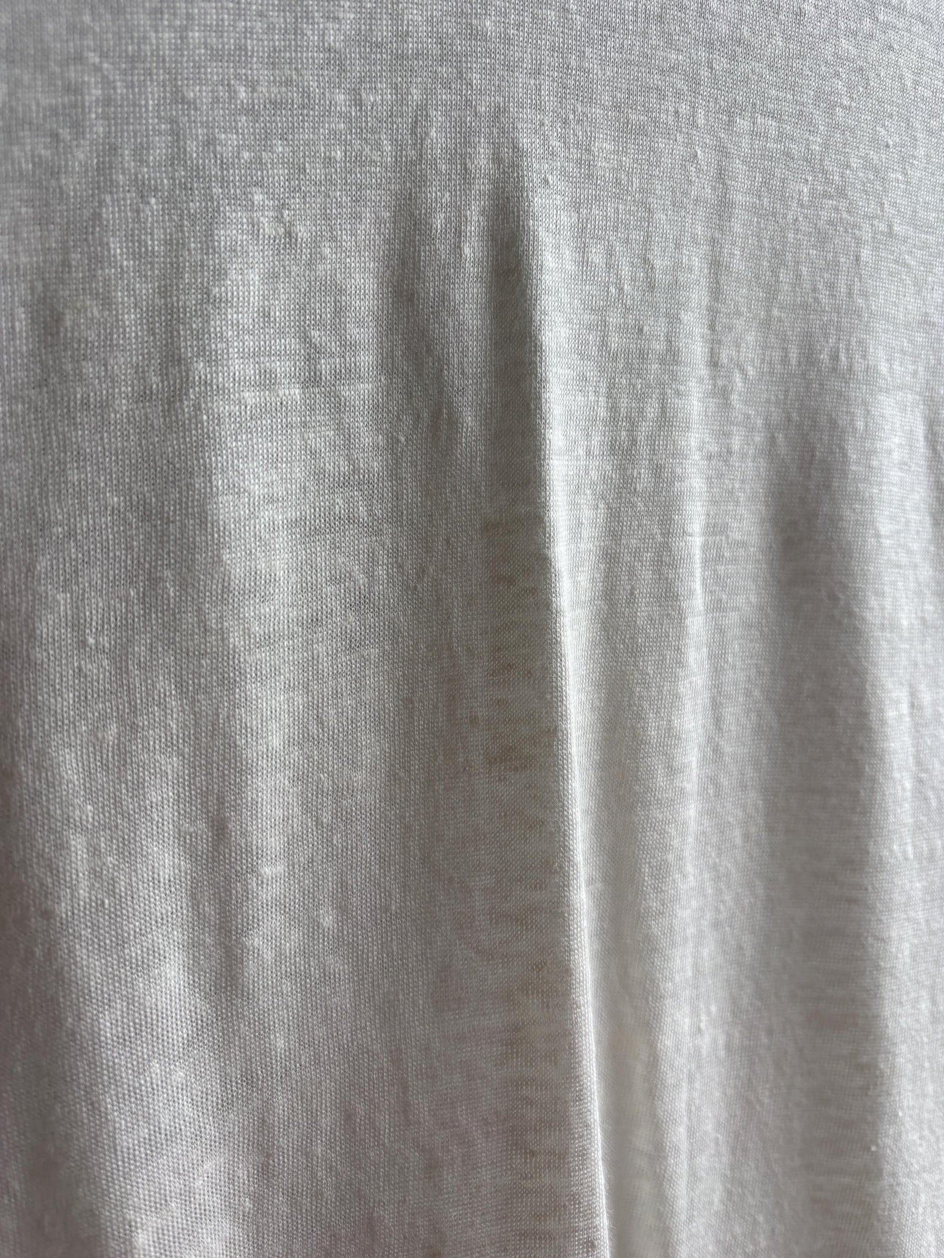 Ivory Beaded Neckline Minimalist Blouse — additional view 6