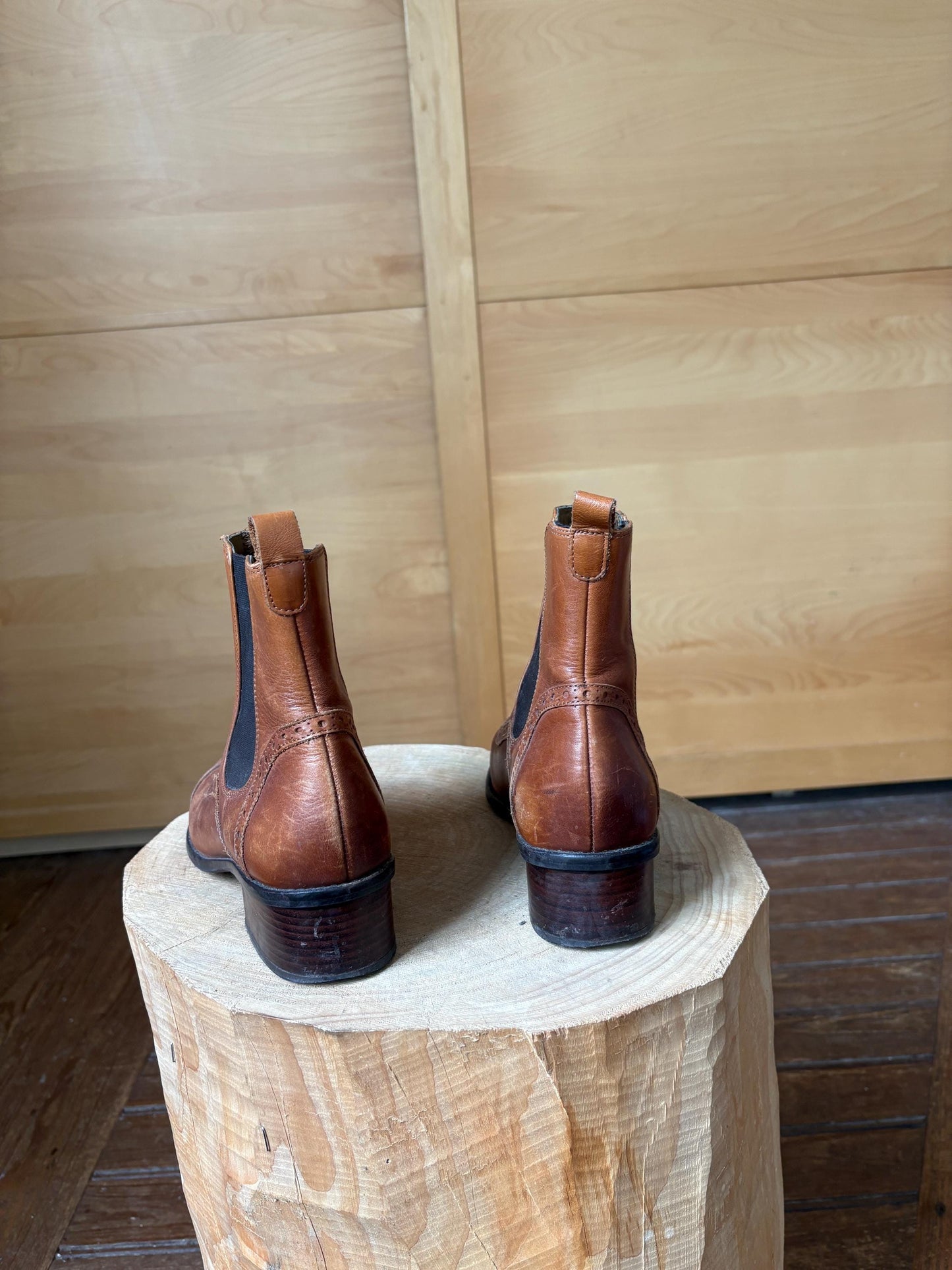 Brown Leather Chelsea Boots for Women — additional view 10