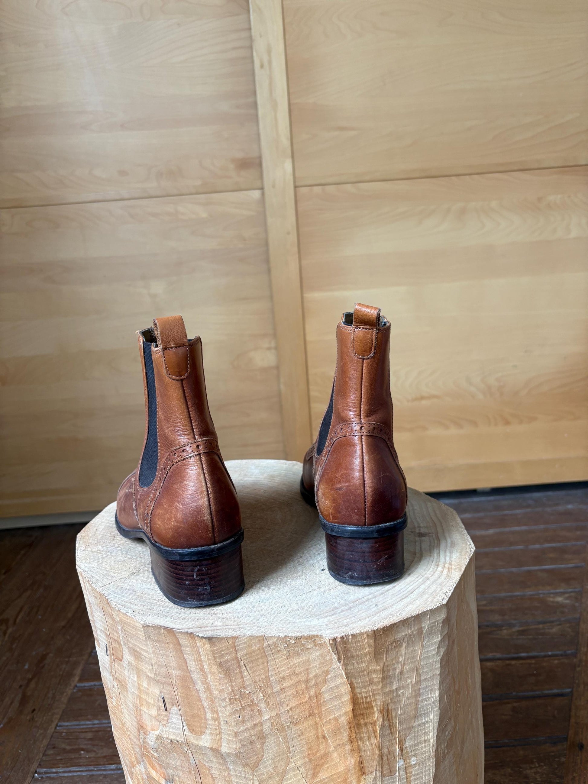 Brown Leather Chelsea Boots for Women — additional view 10