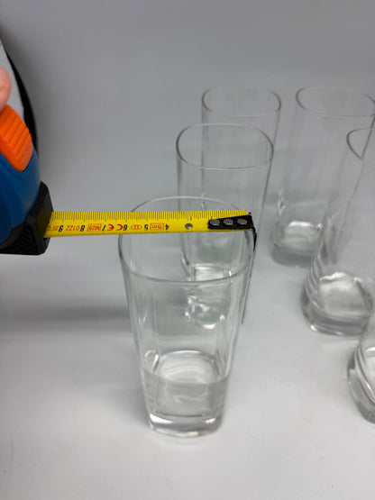 Italian Design Clear Glass Highball Tumblers Set — additional view 6