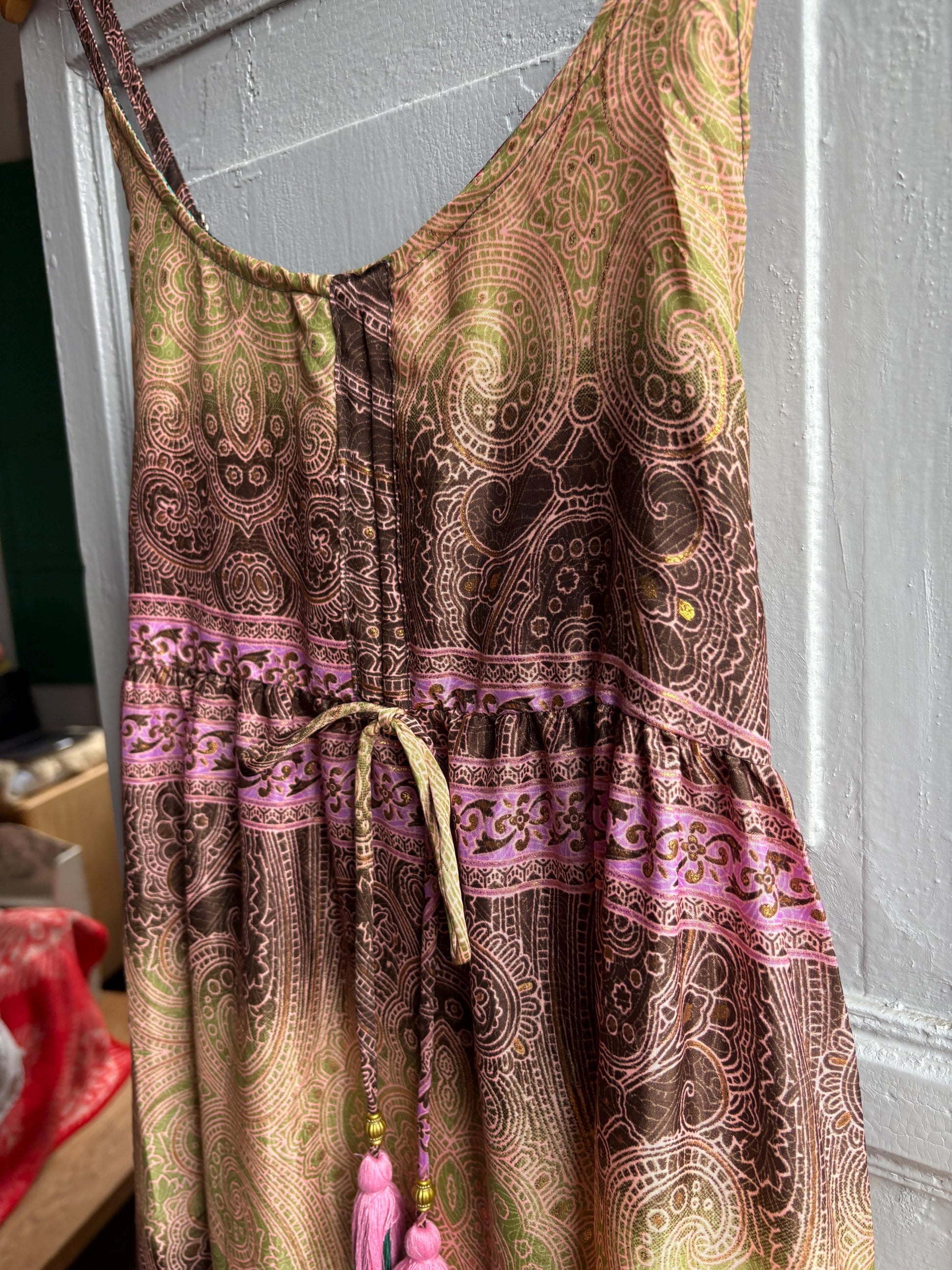 Silk Paisley Maxi Dress — additional view 13
