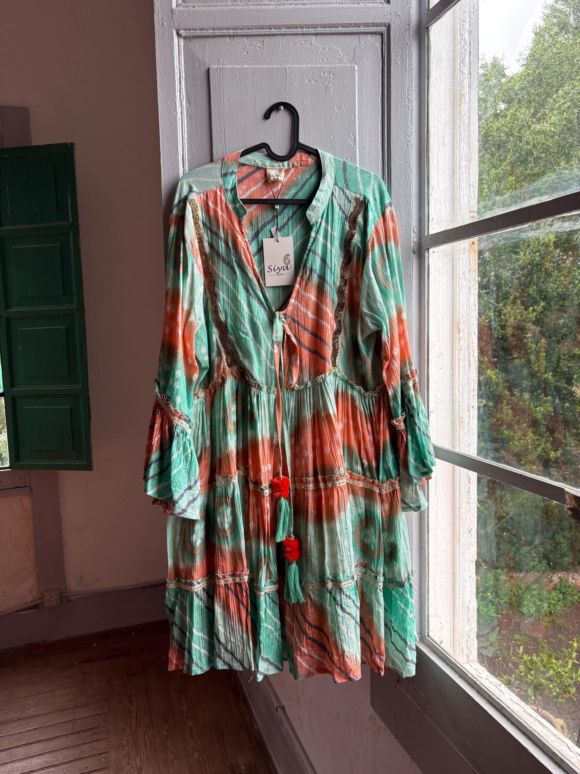 Bohemian Mallorca Summer Dress With Beaded Detail — additional view 10