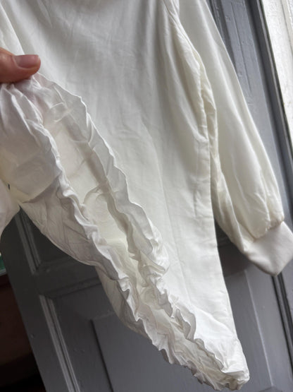 White One Shoulder Asymmetric Top — additional view 13