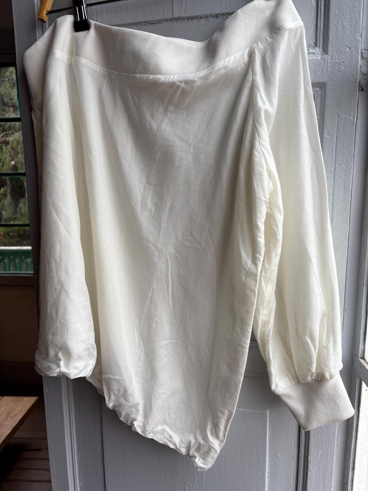 White One Shoulder Asymmetric Top — additional view 12