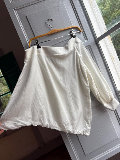 White One Shoulder Asymmetric Top — additional view 10