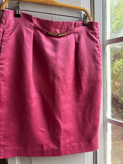 Vintage Purificación García Pink Midi Skirt — additional view 5