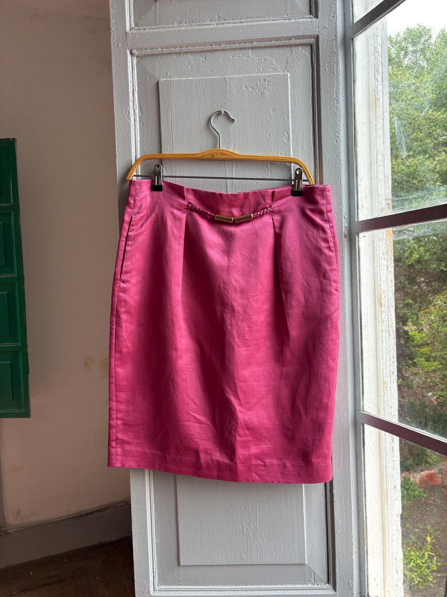 Vintage Purificación García Pink Midi Skirt — additional view 9