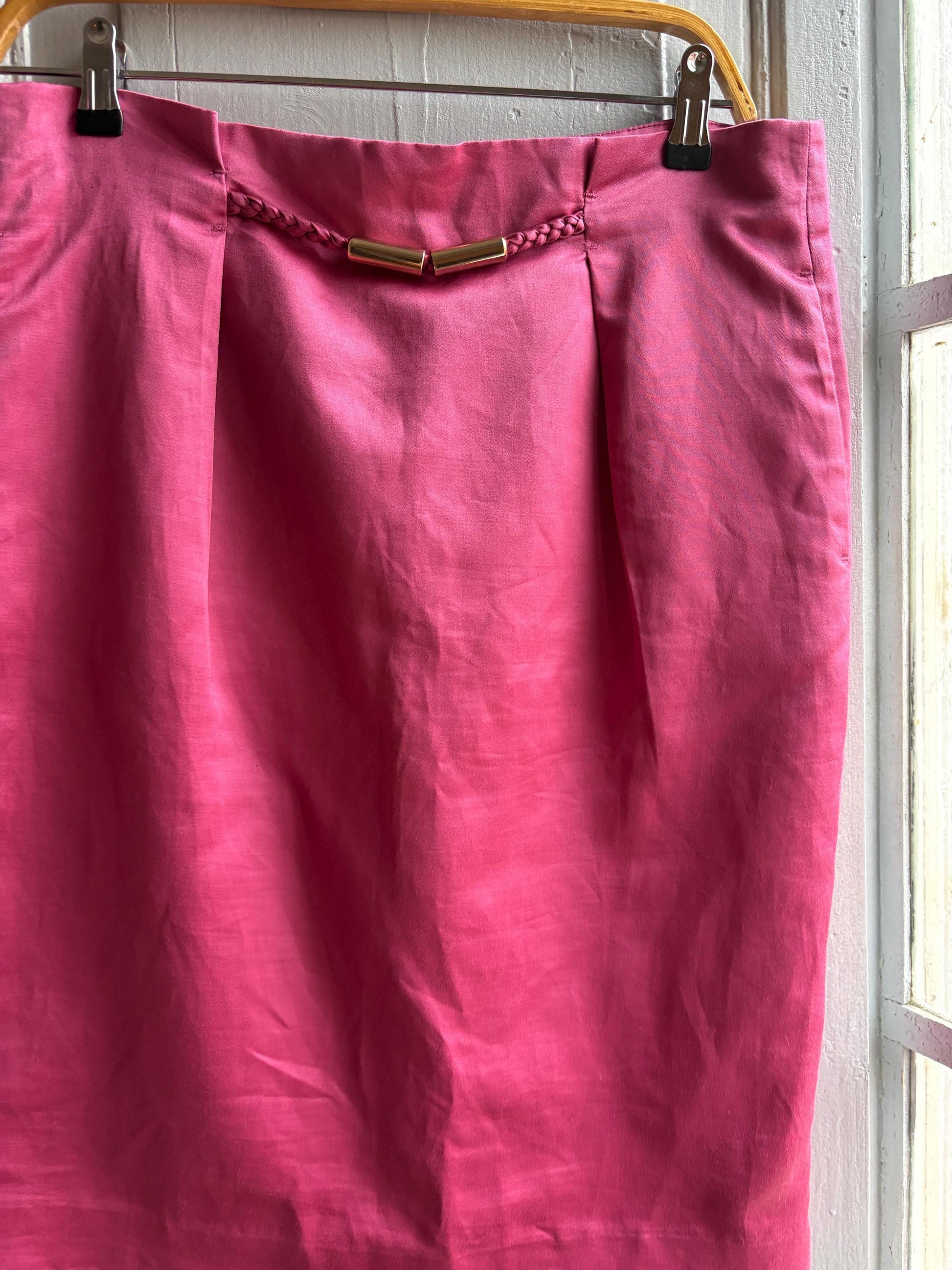 Vintage Purificación García Pink Midi Skirt — additional view 6