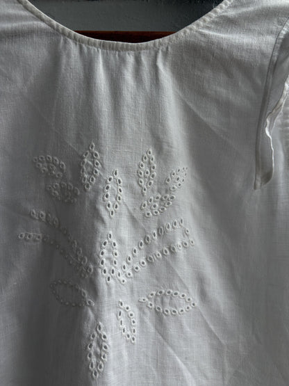 Vintage White Linen Camisole For Girls — additional view 10