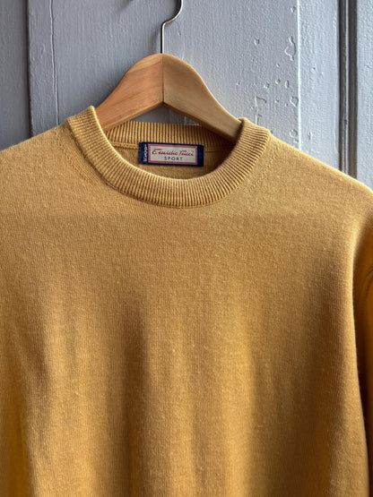 Vintage Yellow Wool Jumper for Men — additional view 10