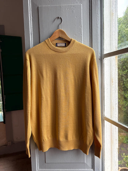 Vintage Yellow Wool Jumper for Men — additional view 12