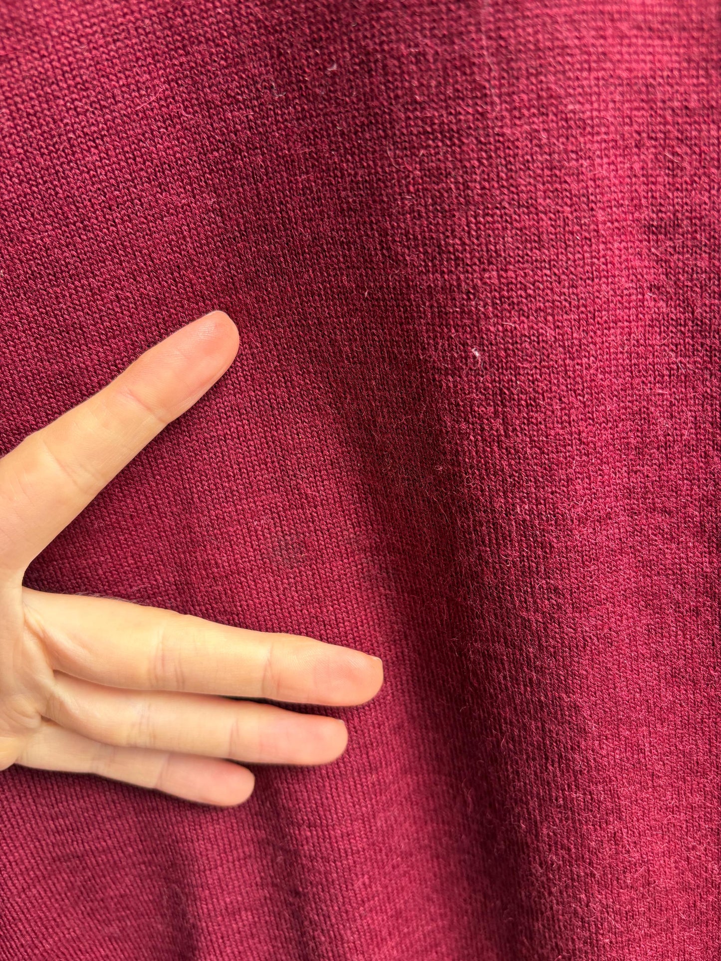 Burgundy Wool Vintage Sweater Vest — additional view 5