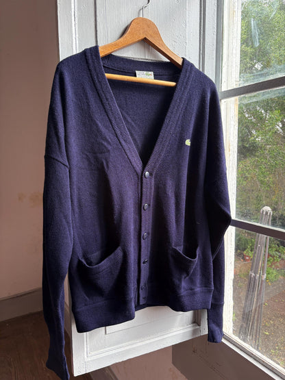 Navy Blue Vintage Lacoste Cardigan — additional view 5