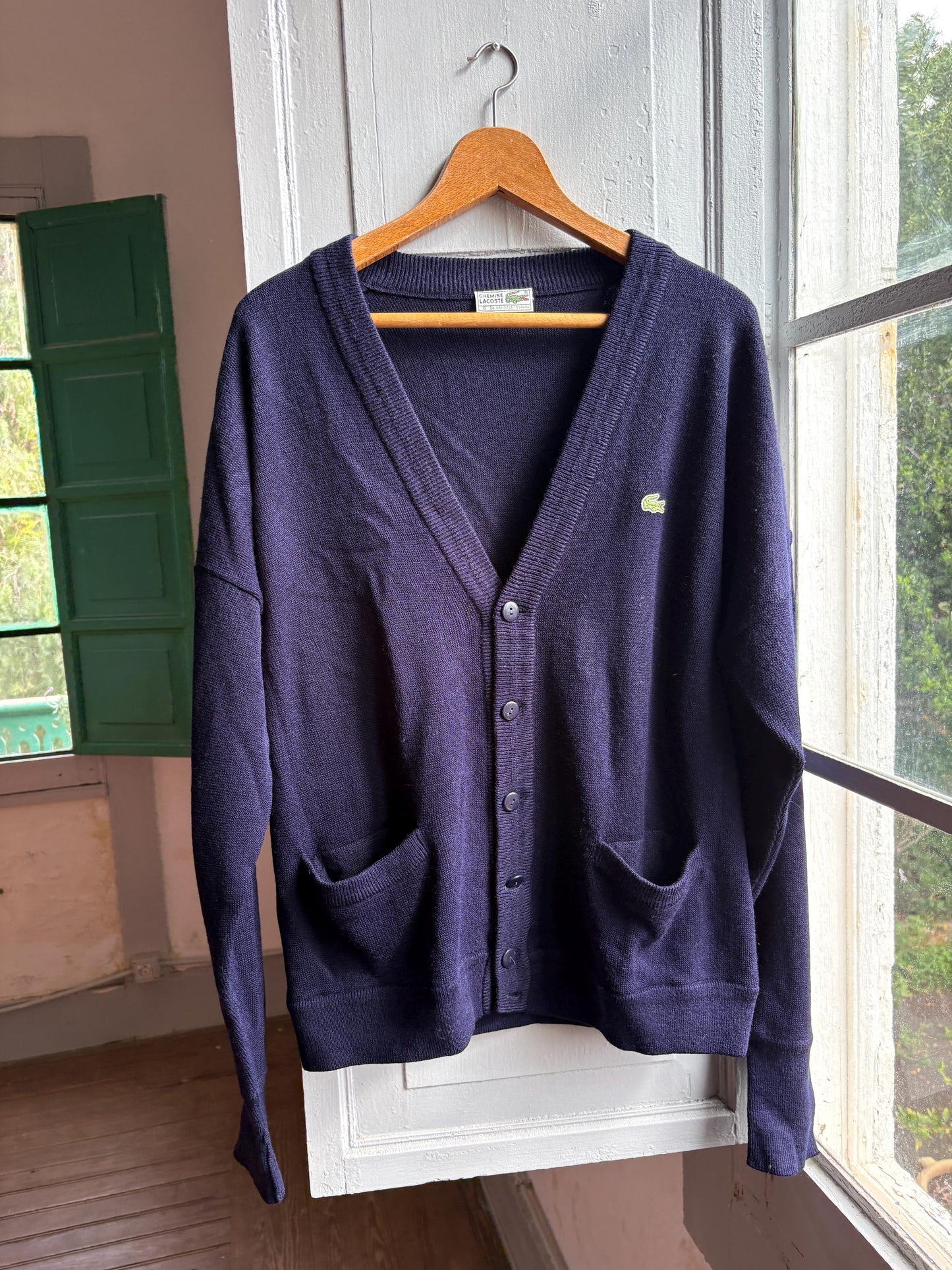 Navy Blue Vintage Lacoste Cardigan — additional view 9