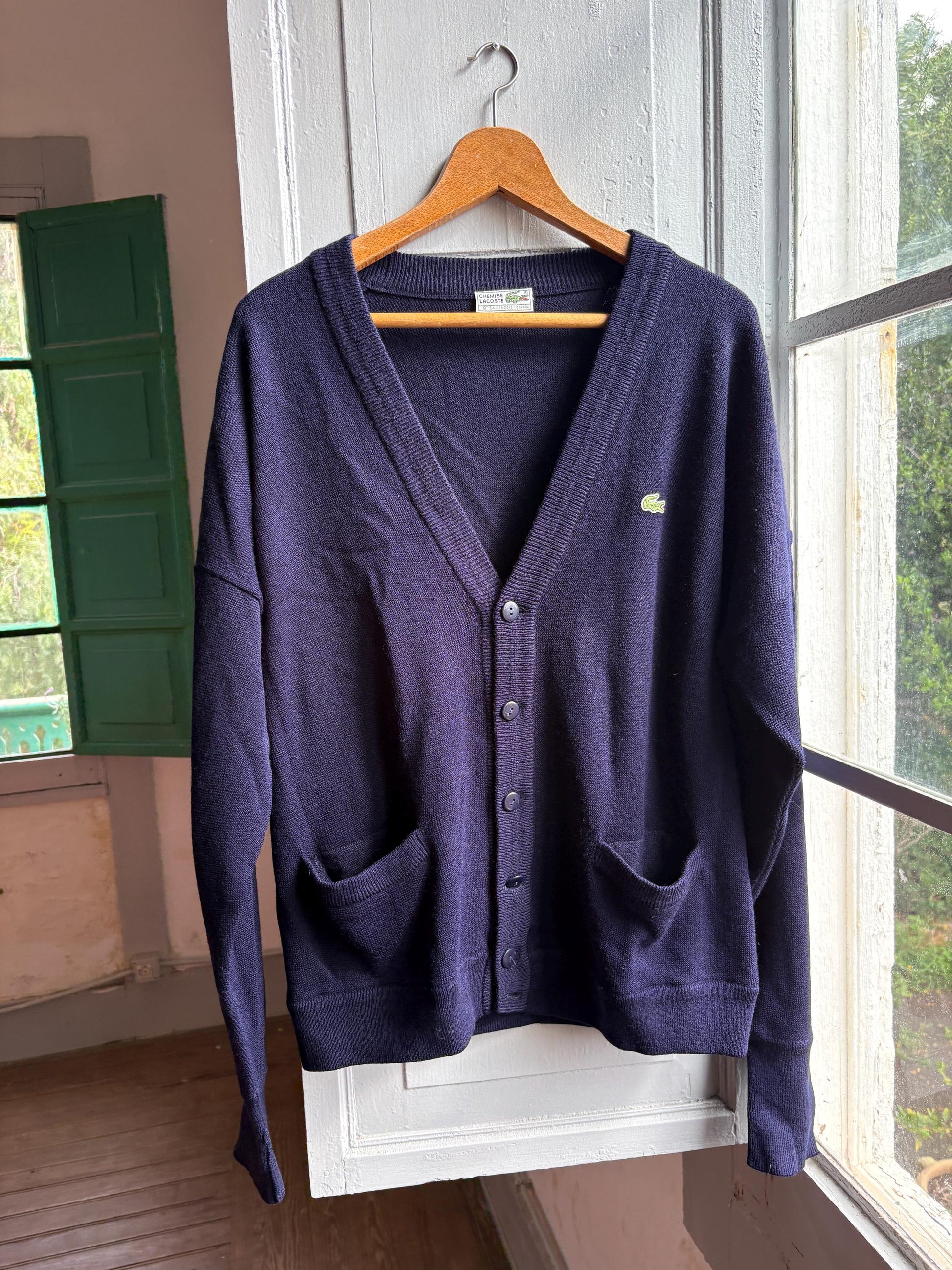 Navy Blue Vintage Lacoste Cardigan — additional view 9