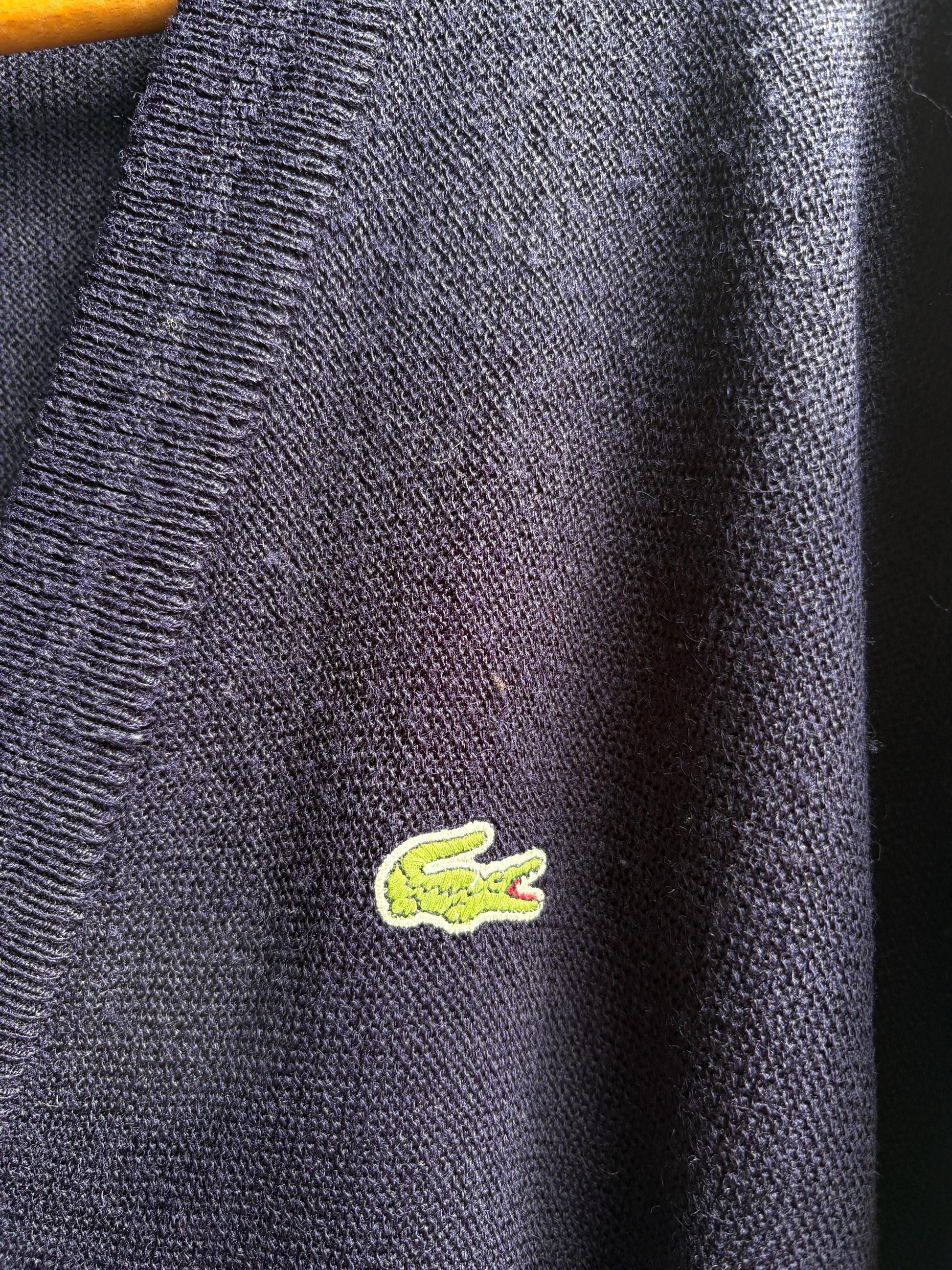 Navy Blue Vintage Lacoste Cardigan — additional view 13