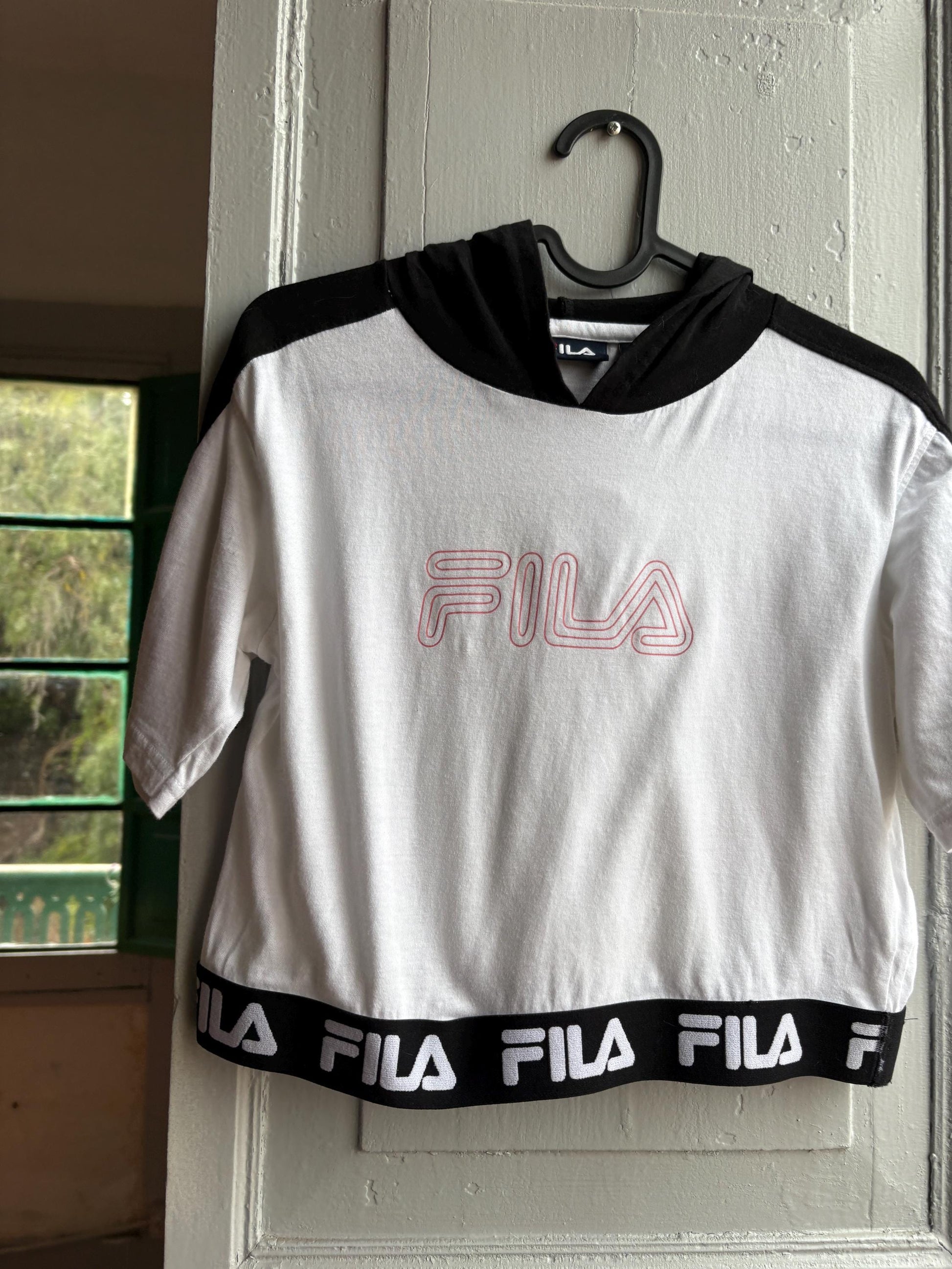 Fila Y2K Cropped Hoodie T-Shirt — detail