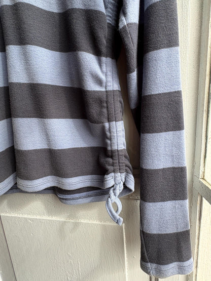 Tommy Hilfiger Girls Rugby Polo Shirt, Striped Glitter Preppy Y2K Cotton Top, Size 164 Teen Fashion