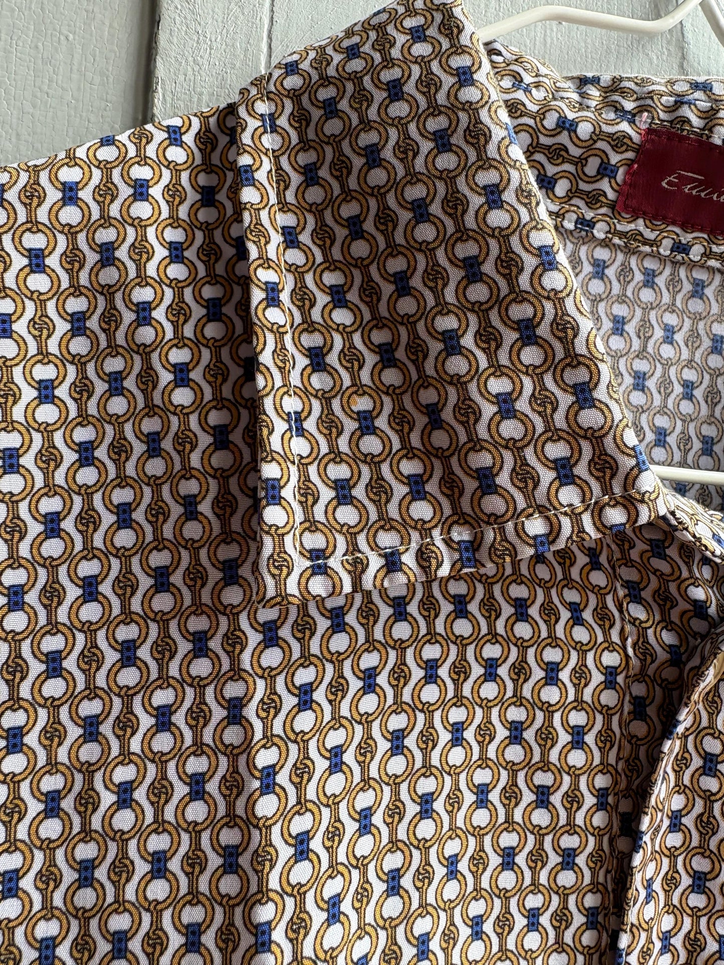 Vintage Emidio Tucci Patterned Polo Shirt — additional view 12